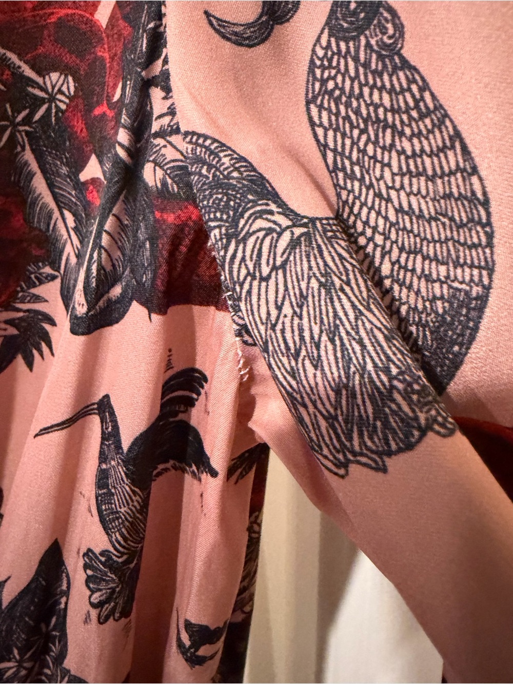 Scotch & Soda Dusty Rose Witchy Print Long Sleeve Dress - Picture 9 of 13